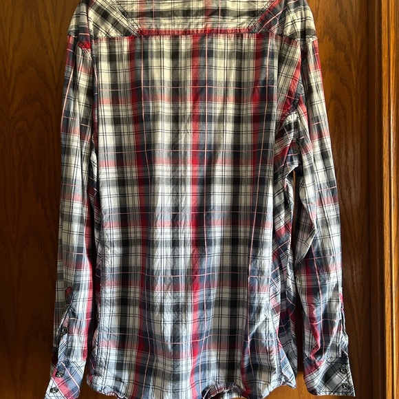 BKE Men's Multicolor Plaid Button Down Shirt - Picture 9 of 12